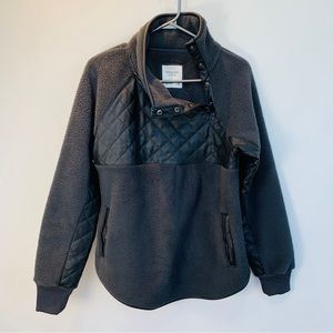 Abercrombie and Fitch Women's Thick Polar Asymmetrical Neckline Sweater - Size S